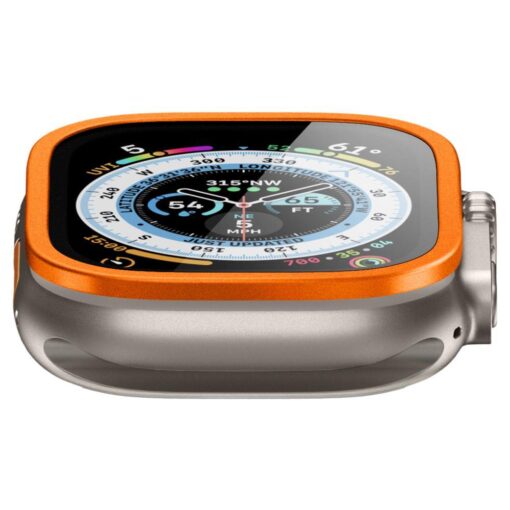 Apple Watch ULTRA 49mm kaitseklaas Spigen Glas.tR Slim PRO oran 4